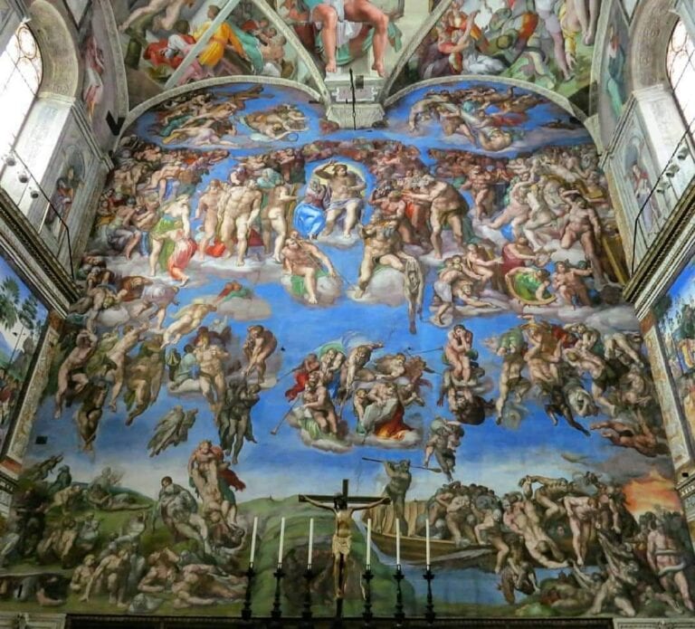 Michelangelo's Last Judgment - Sistine Chapel Wall